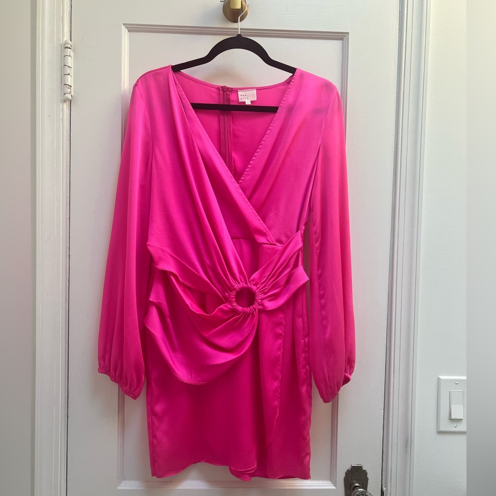 Elegant Pink Mini Dress